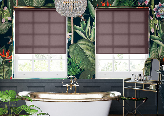 Roma, Aubergine - Roller Blind - Image 3